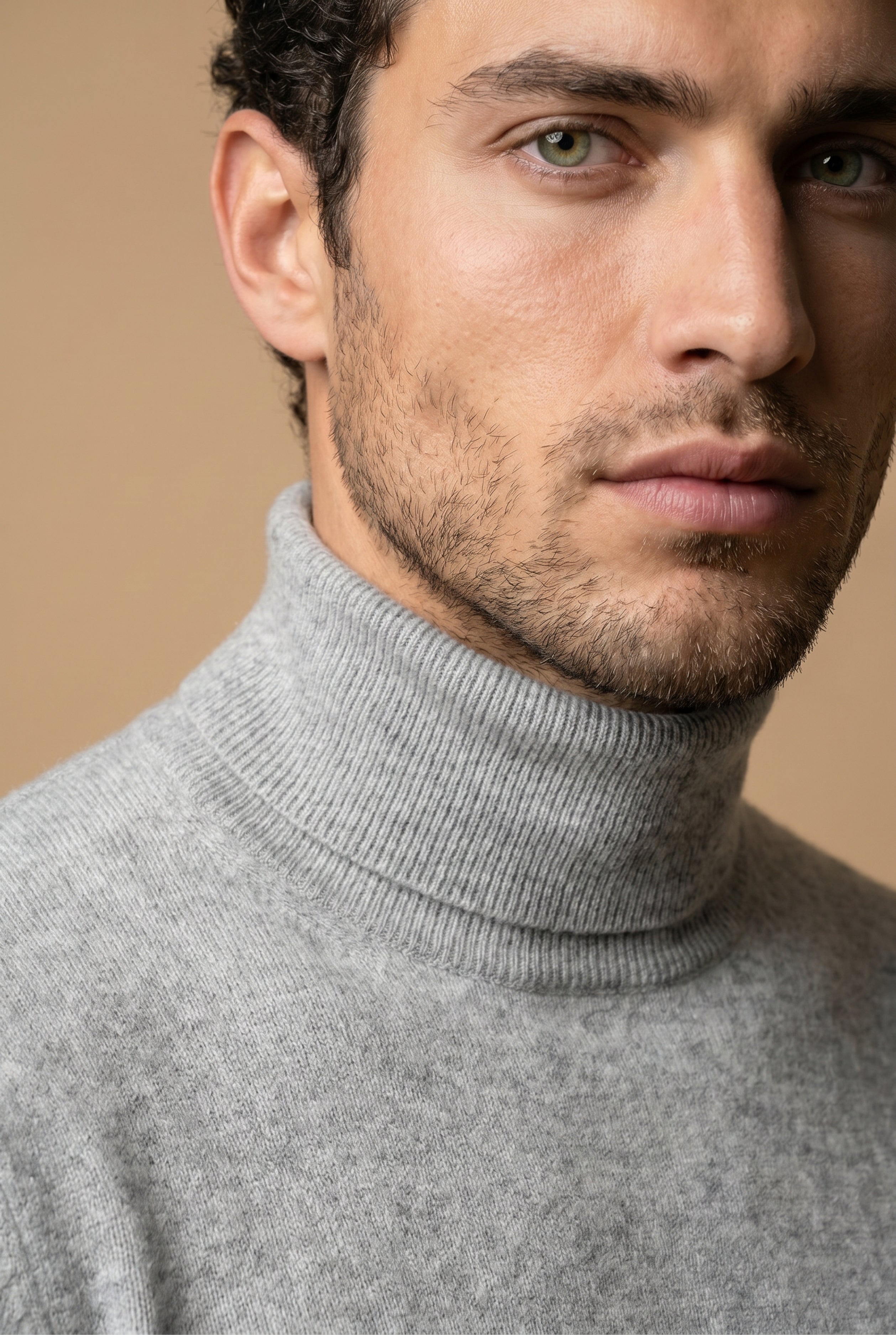 Amalfi Extrafine Rollneck Grey Marl