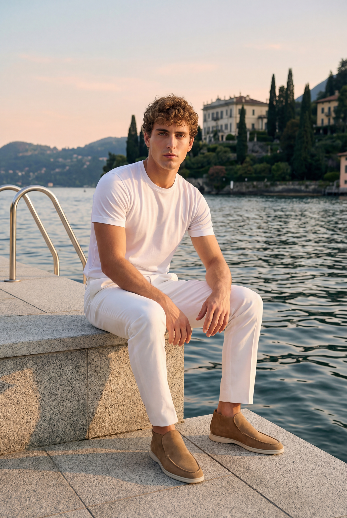 Amalfi Suede City Loafer Desert