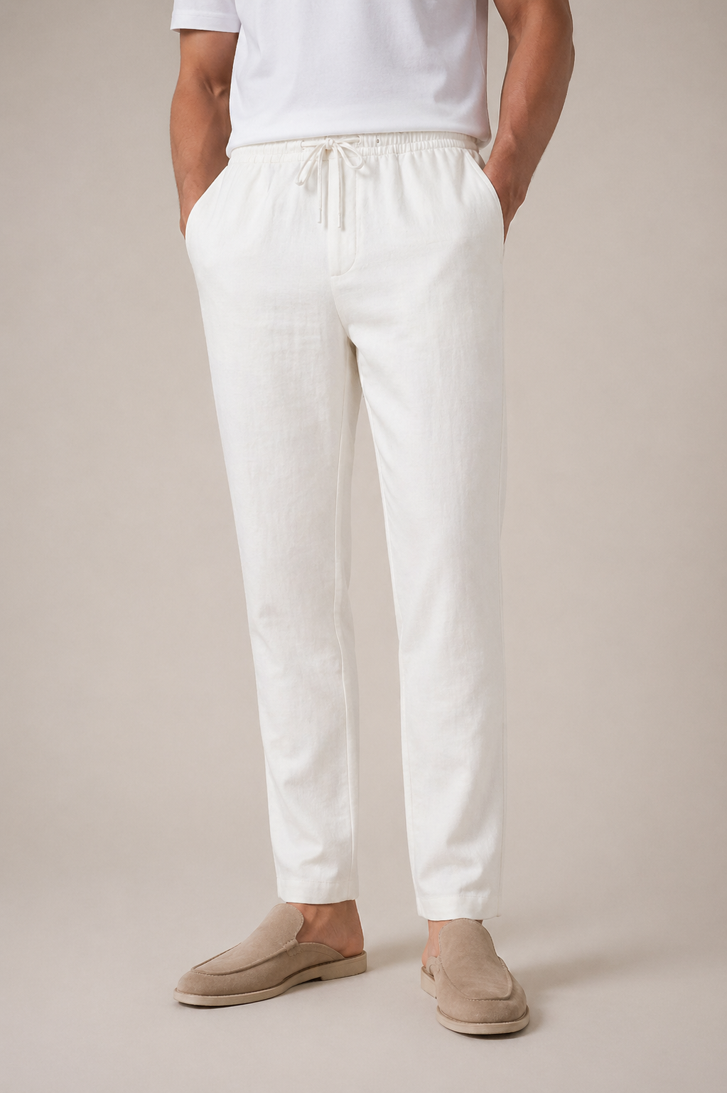 Linen Trousers White