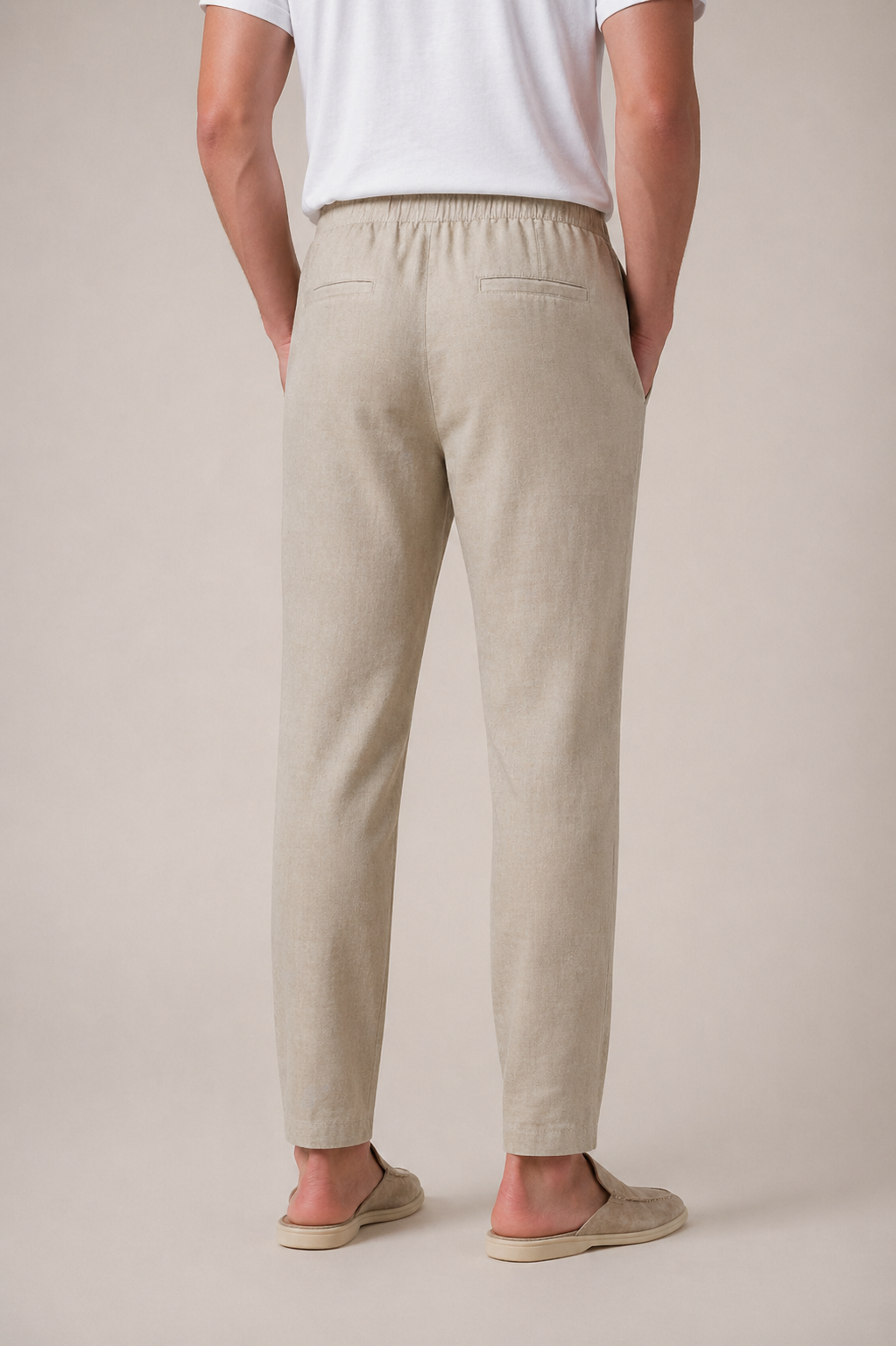 Linen Trousers Beige