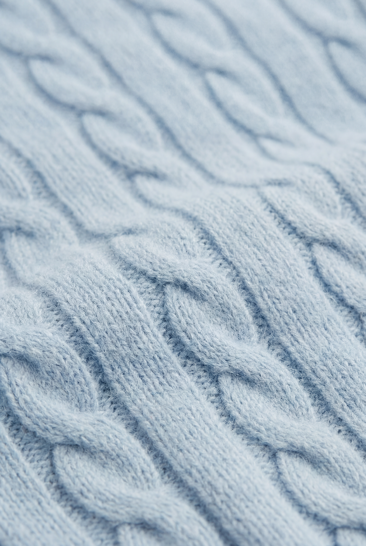 Como Cashmere Crewneck Baby Blue