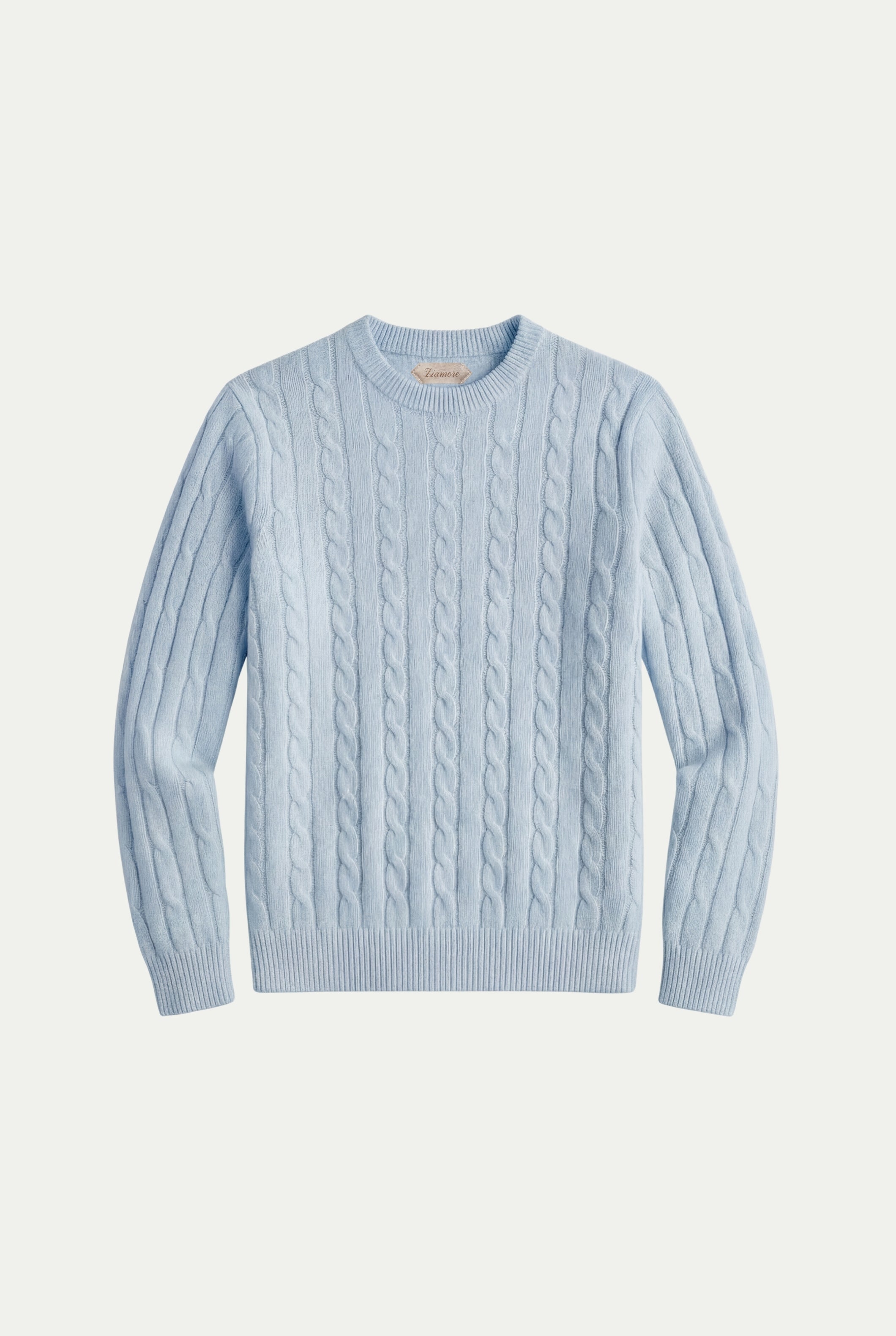 Como Cashmere Crewneck Baby Blue