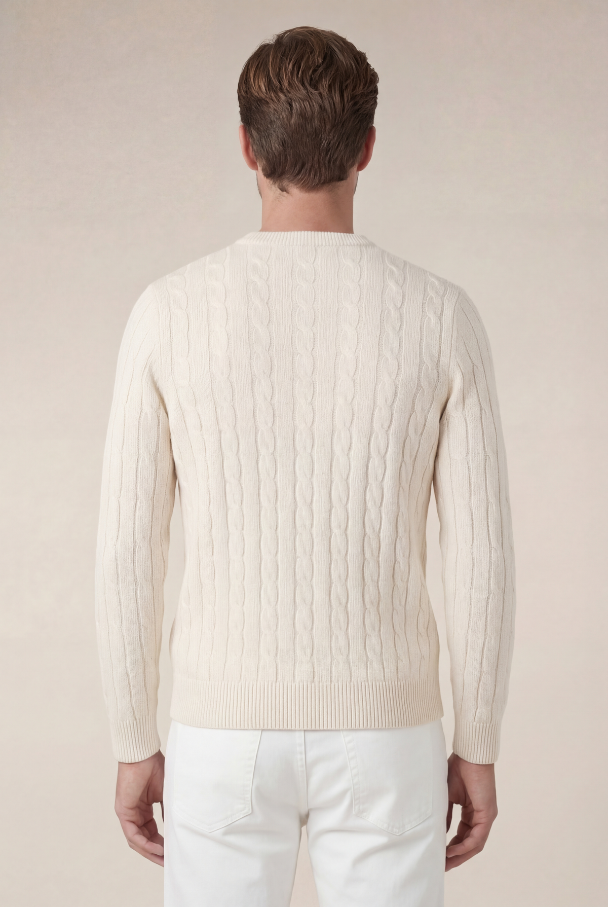 Como Cashmere Crewneck Beige