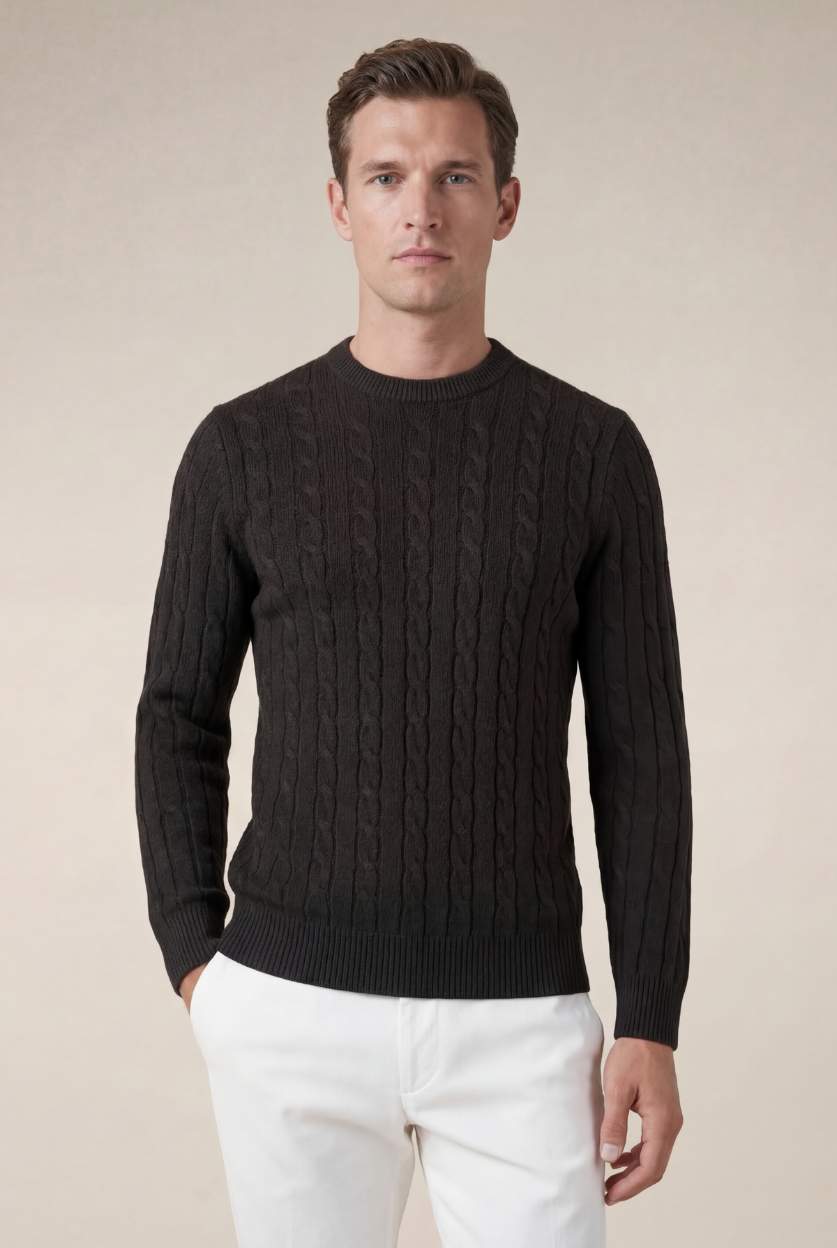 Como Cashmere Crewneck Black