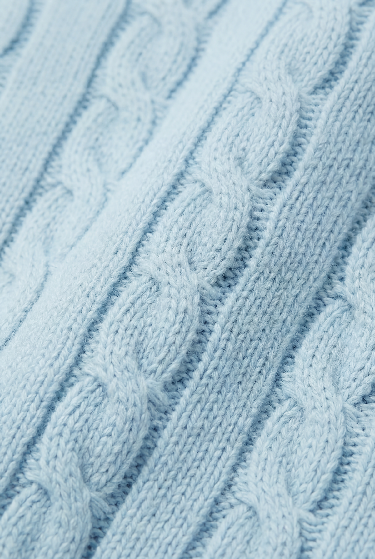 Como Cashmere Quarter Zip Baby Blue