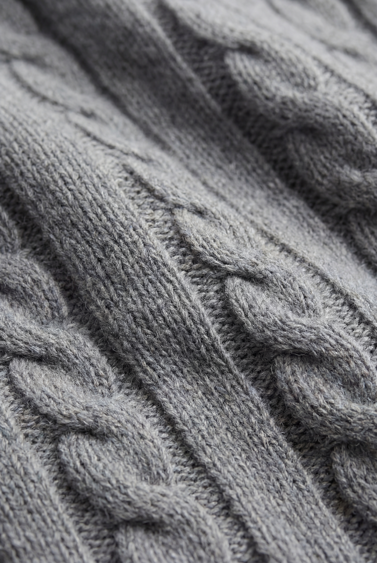 Como Cashmere Quarter Zip Dark Grey