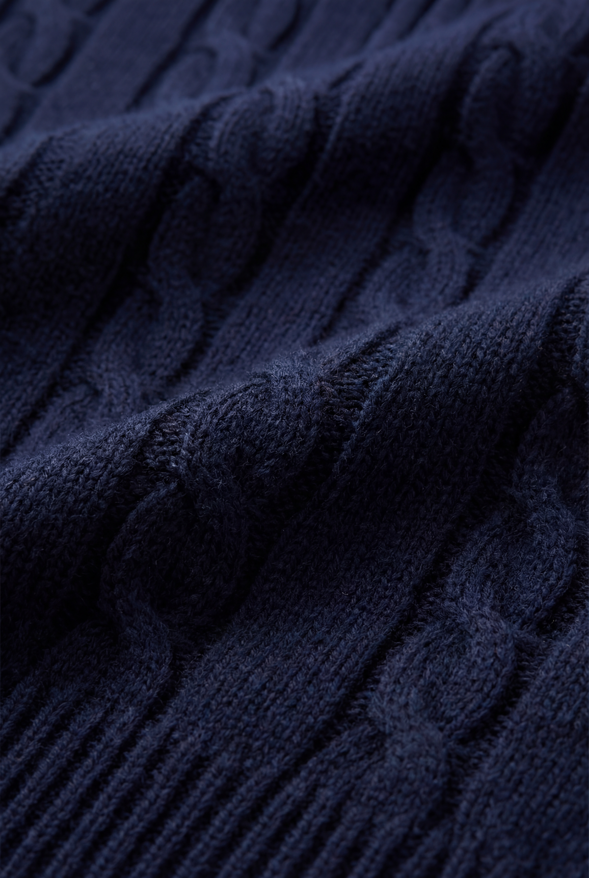 Como Cashmere Quarter Zip Navy