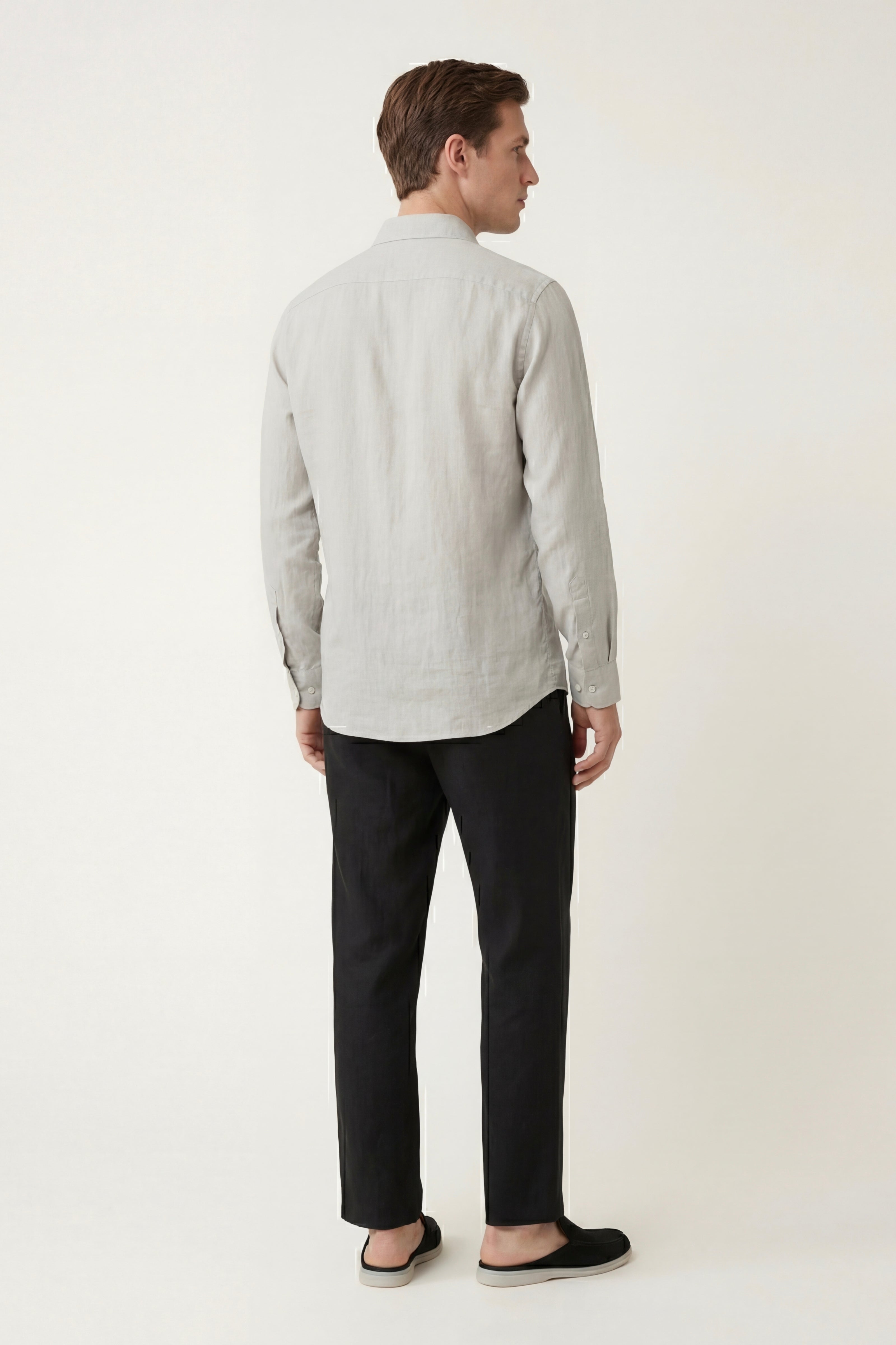 Pisa Linen Set Long Sleeve Beige/Black