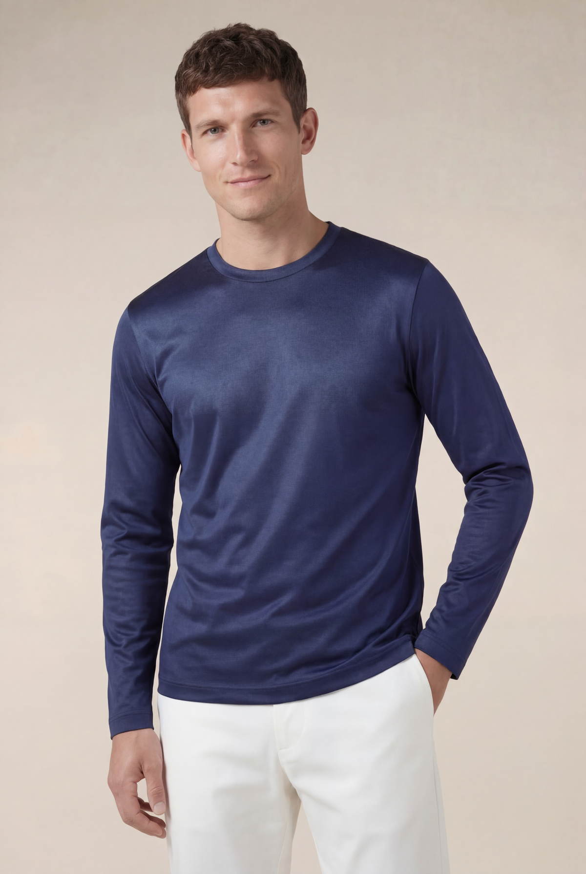 Portofino Long Sleeve Tee Navy