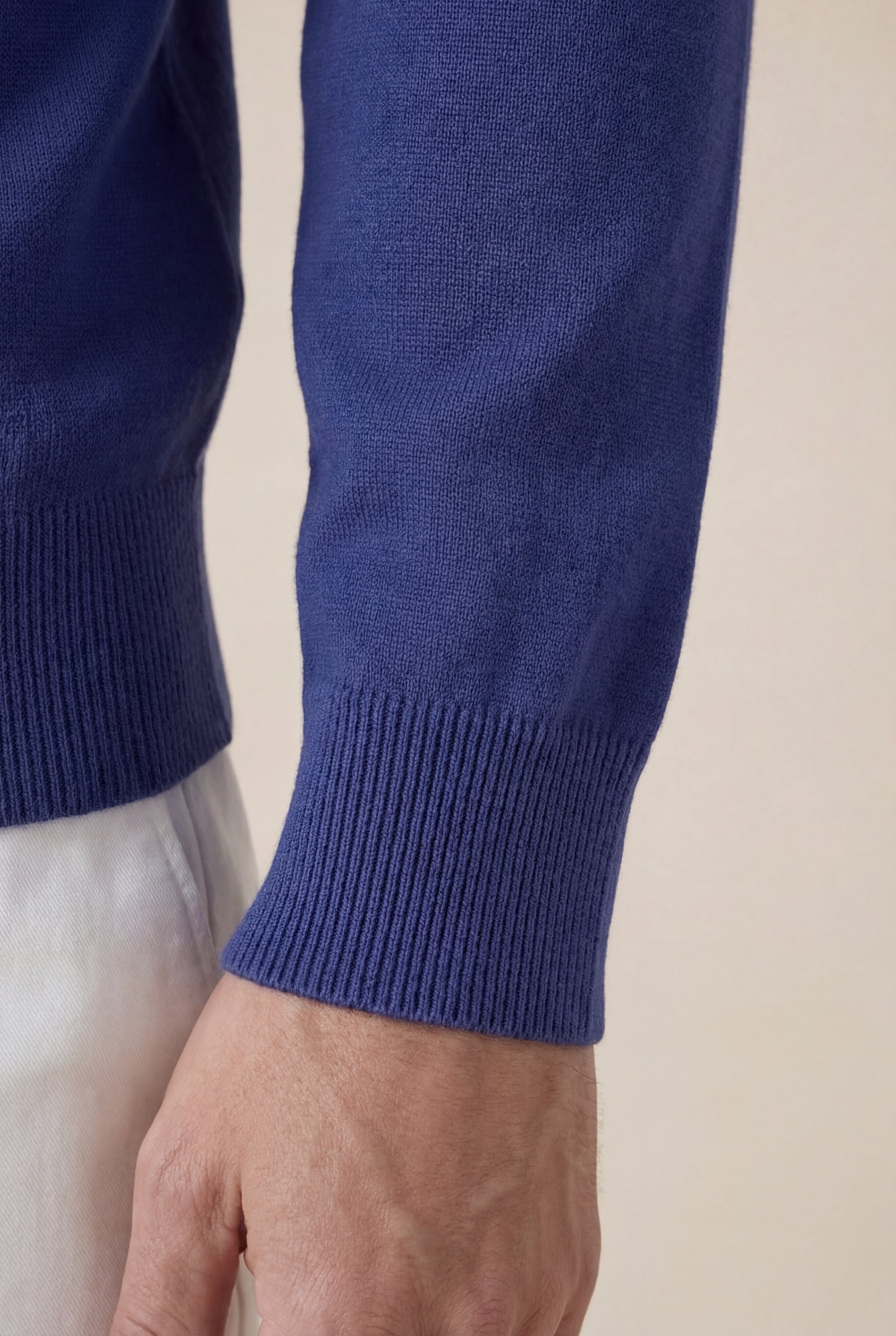 Sorrento Cashmere Full-Zip Knit Blue