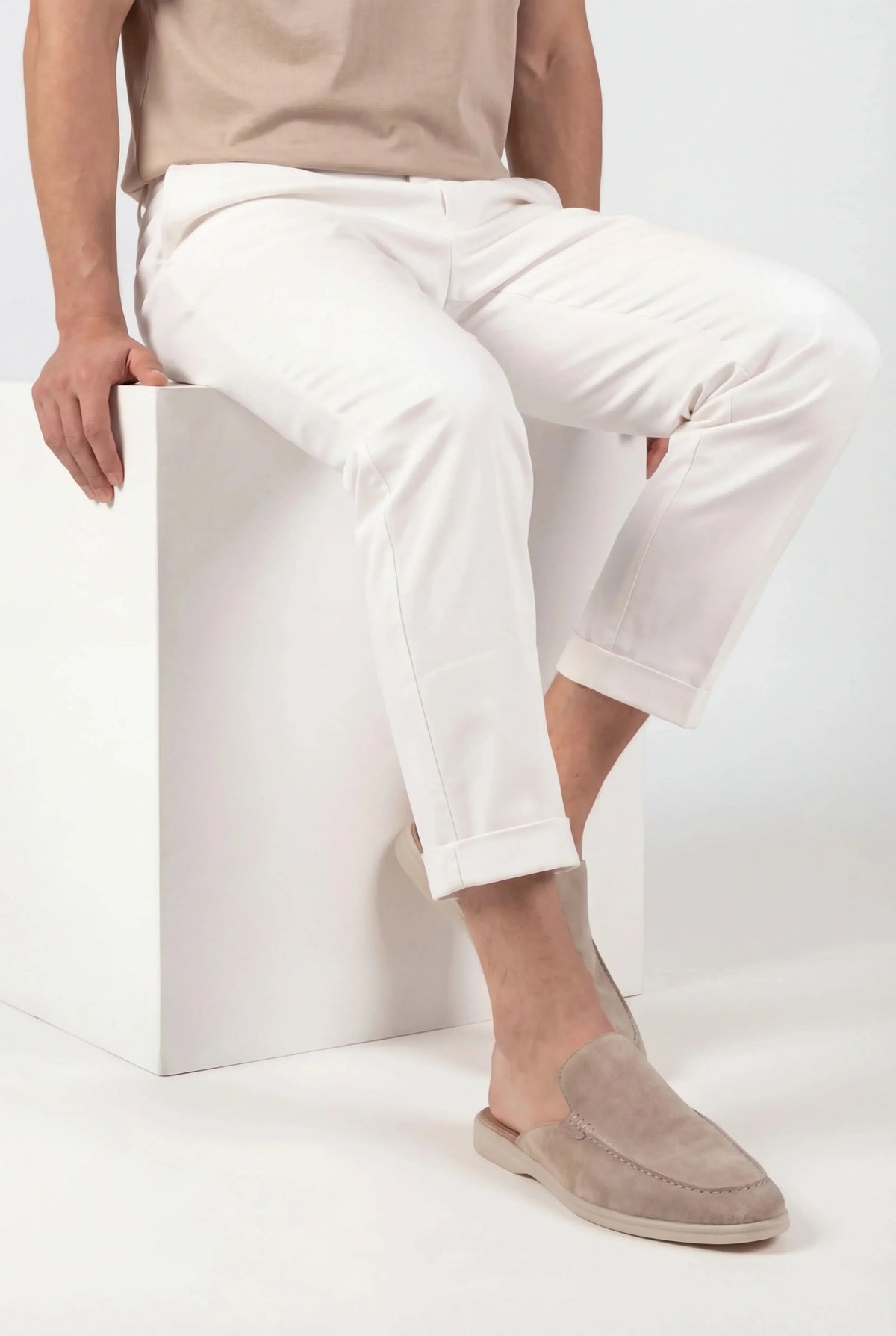 Beige Yacht Mule