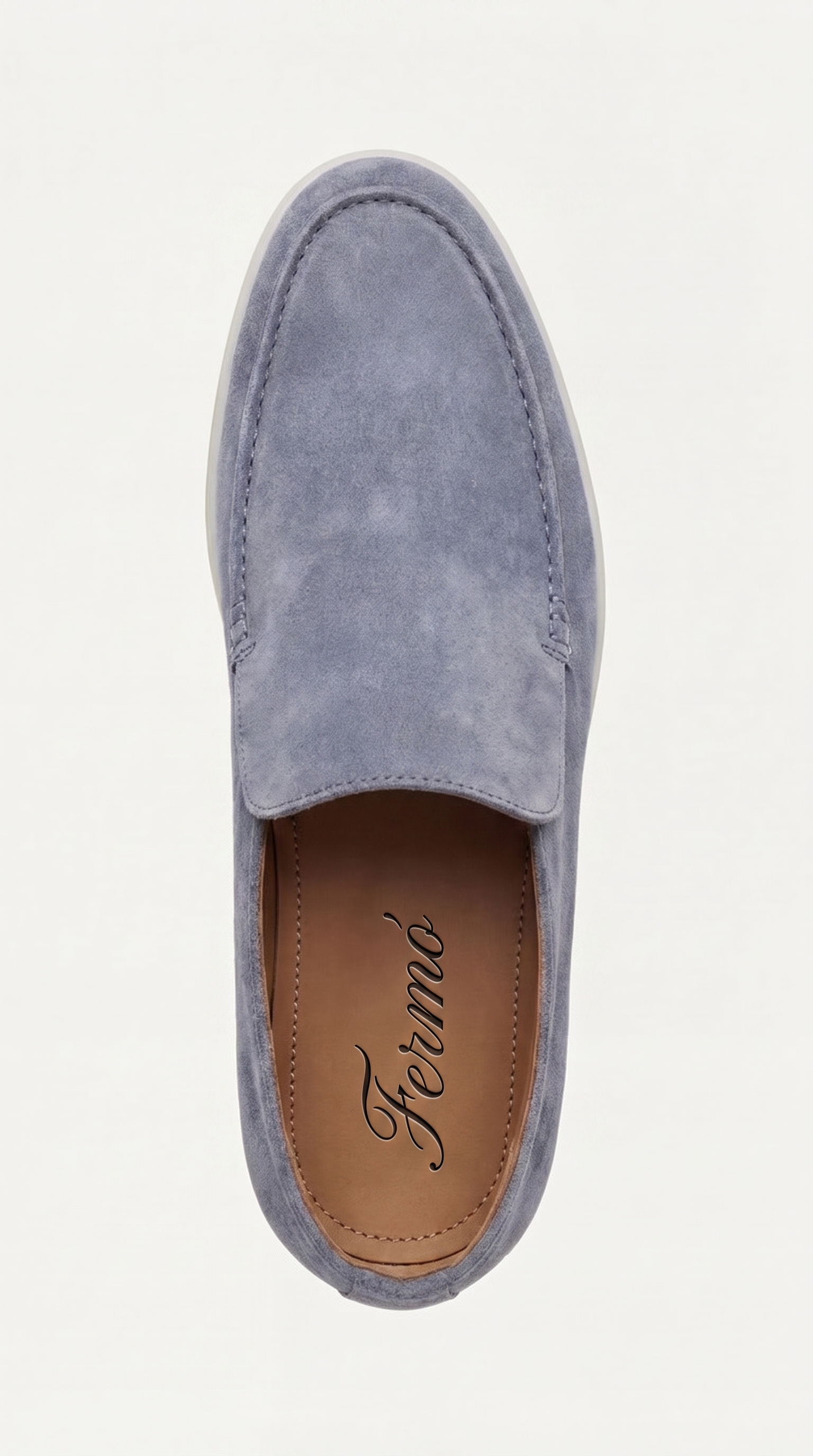 Amalfi Suede City Loafer Baby Blue