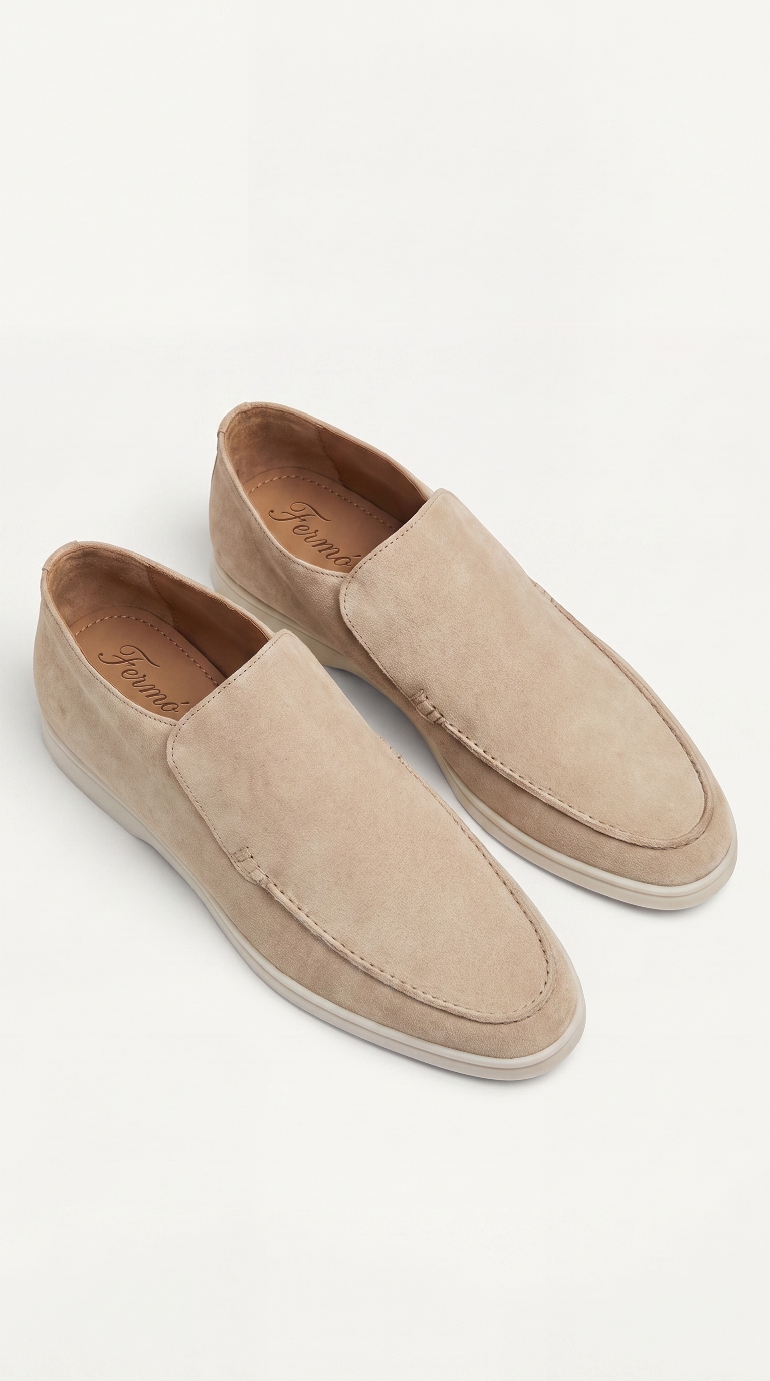Amalfi Suede City Loafer Light Beige