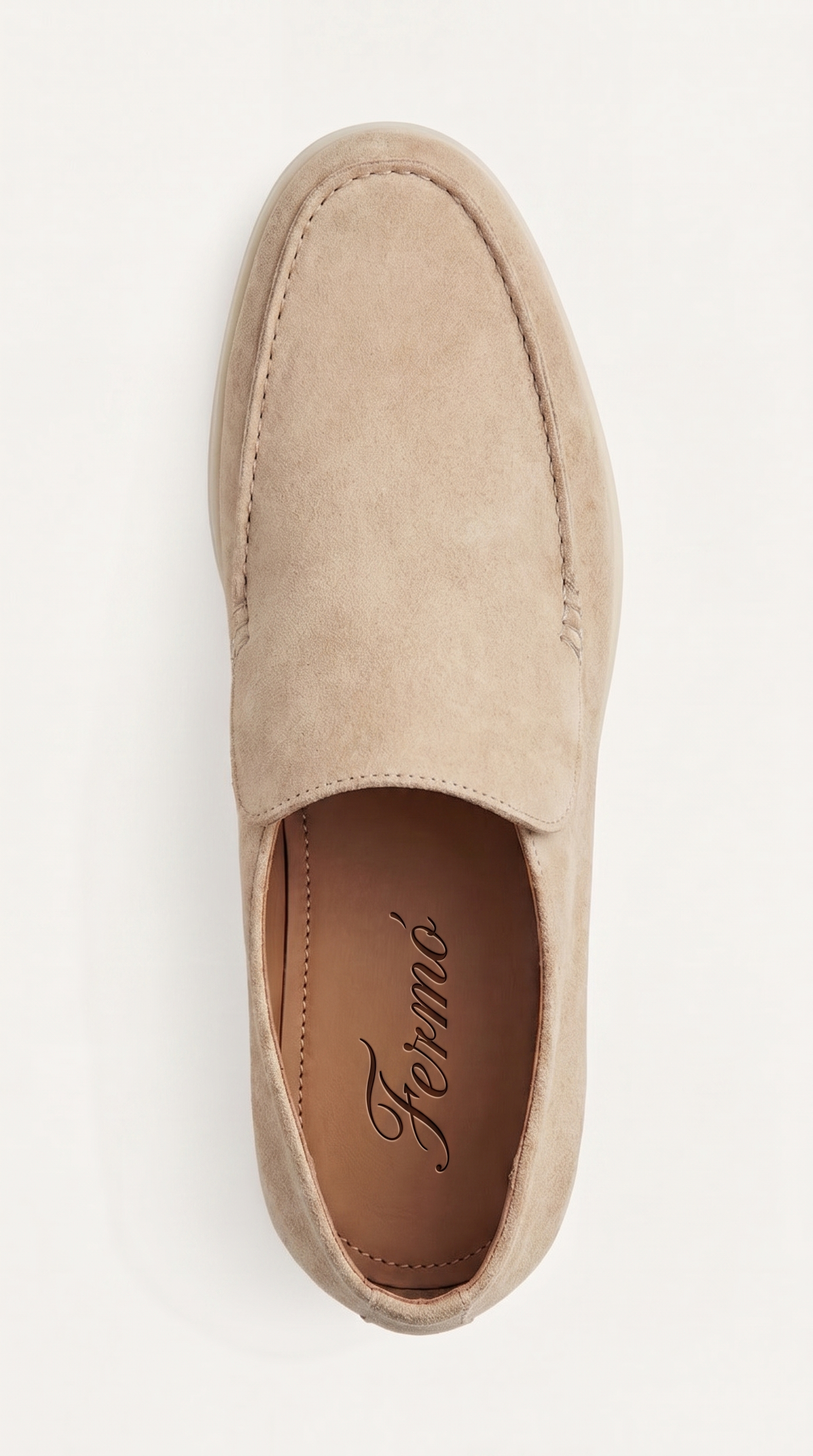 Amalfi Suede City Loafer Light Beige