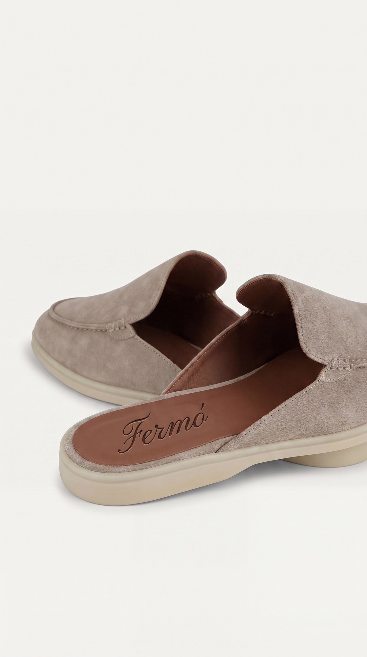 Yacht Suède Mule Light Gray