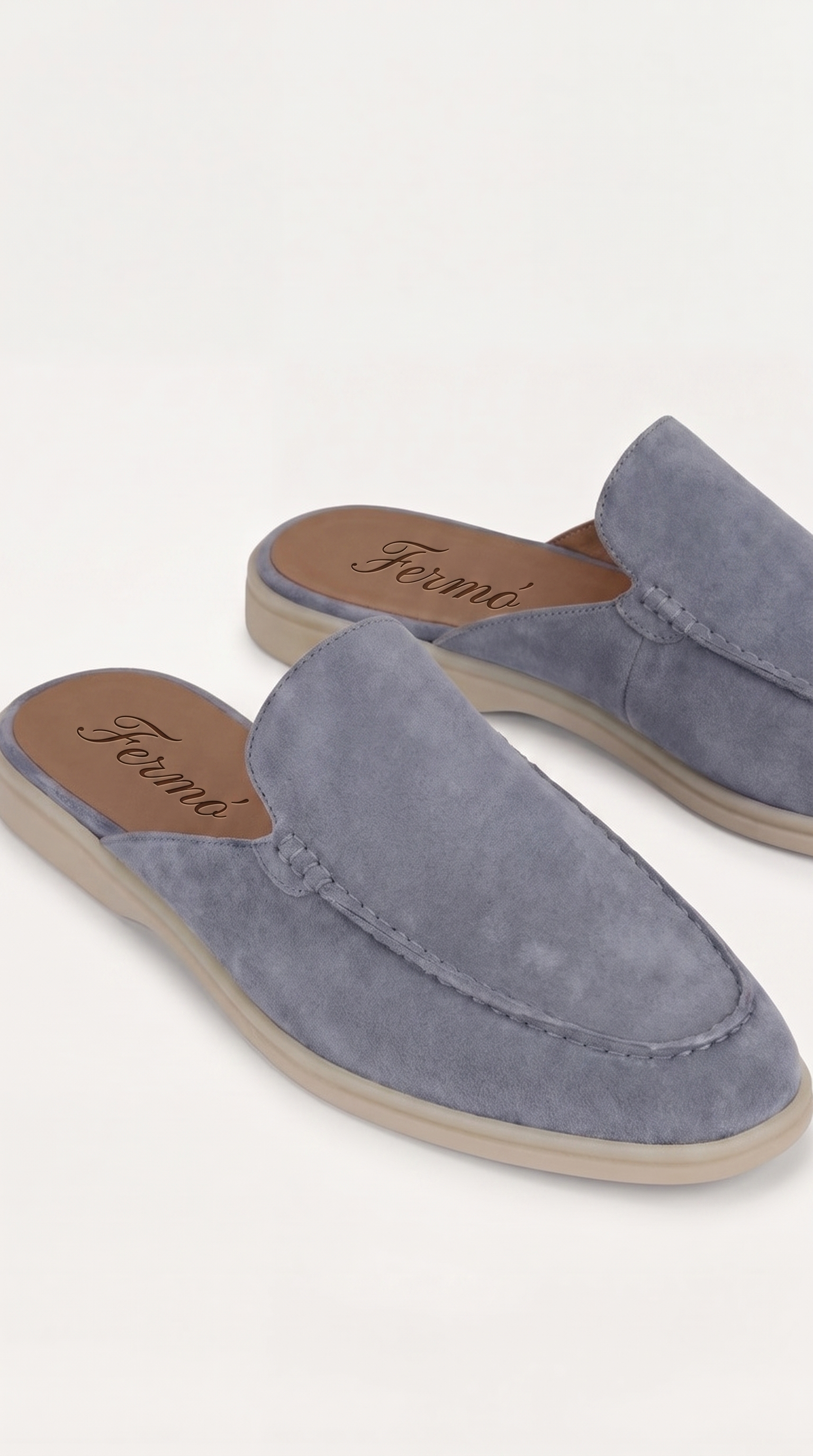 Yacht Suede Mule Baby Blue