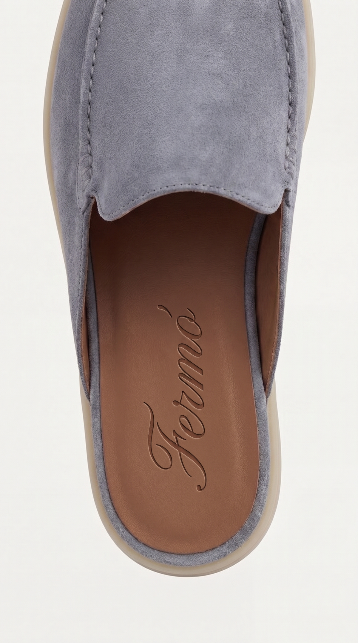 Yacht Suede Mule Baby Blue