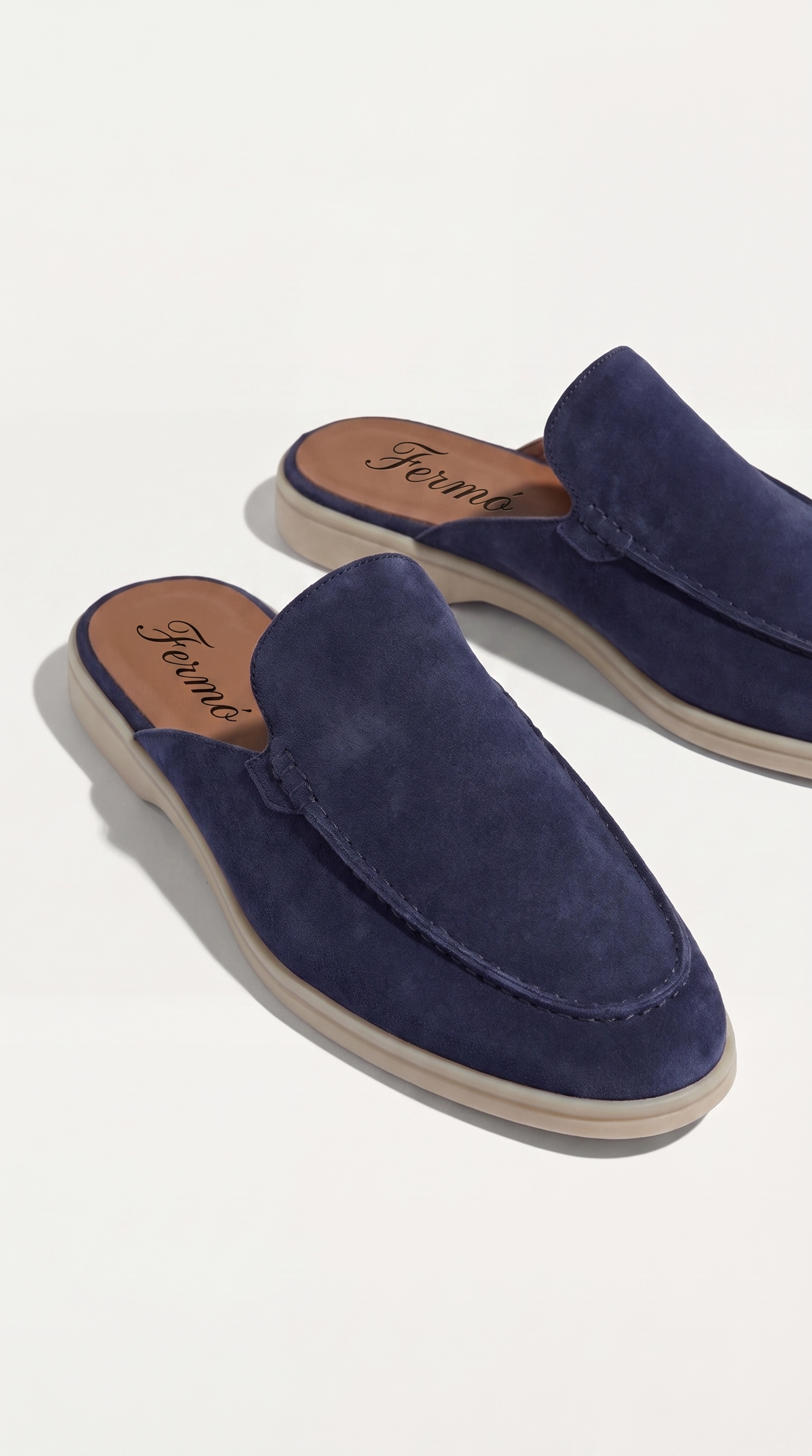 Yacht Suede Mule Navy Blue