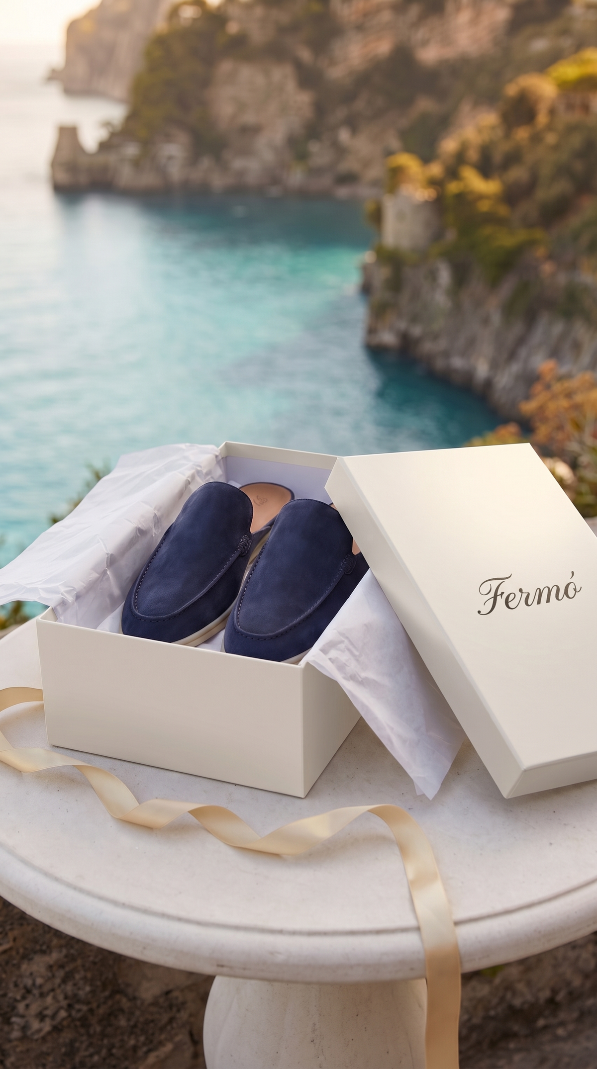 Yacht Suede Mule Navy Blue