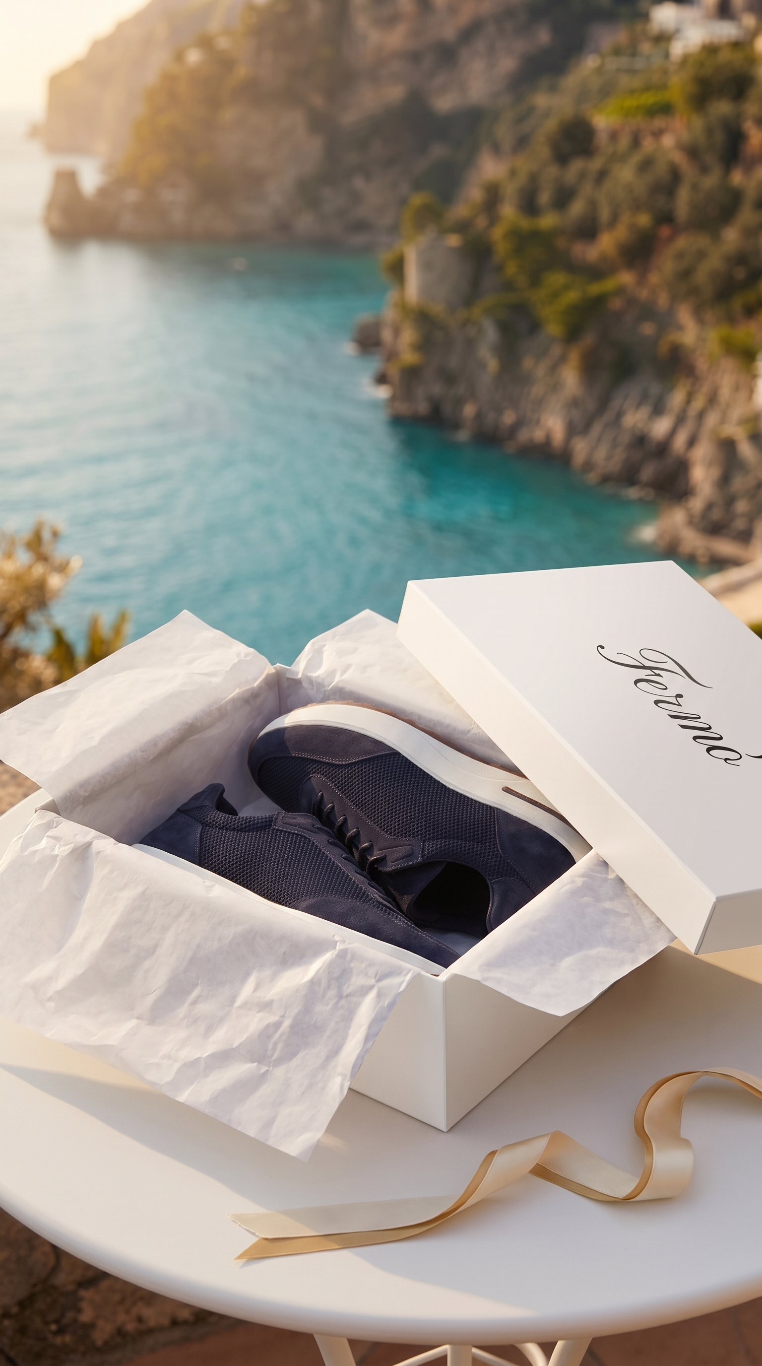 Portofino Trainer Suede Navy