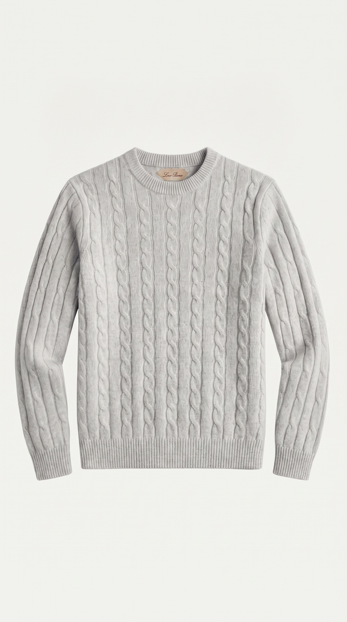 Como Cashmere Crewneck Light Grey