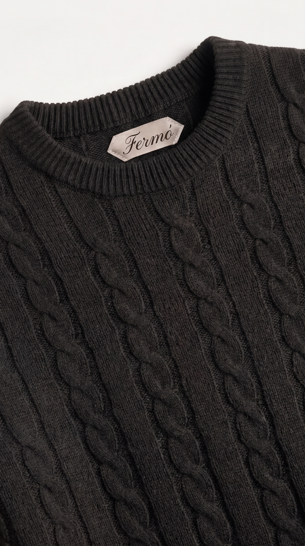 Como Cashmere Crewneck Black