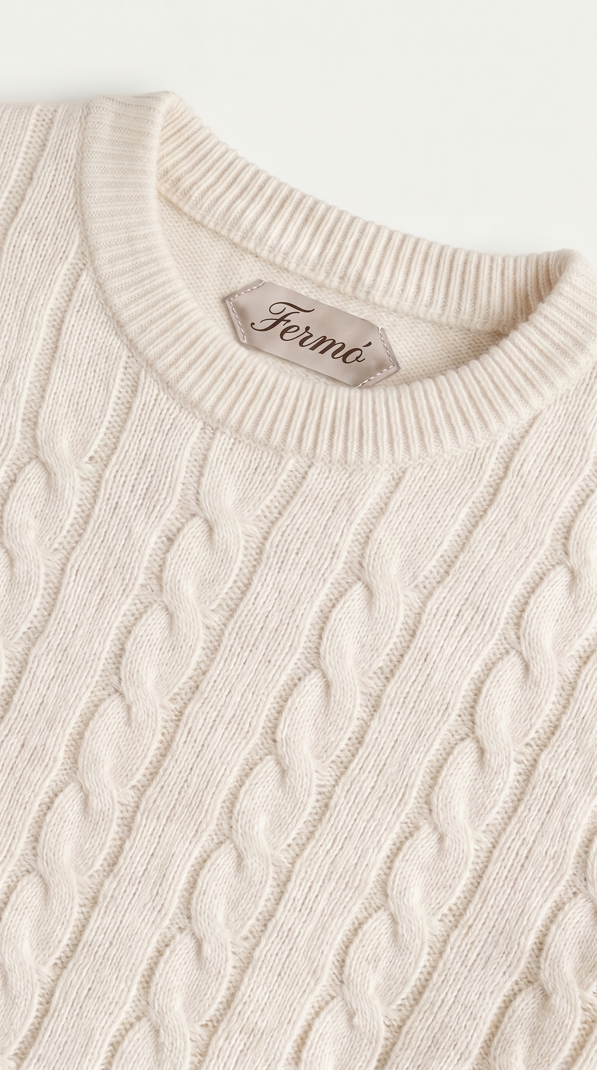 Como Cashmere Crewneck Beige