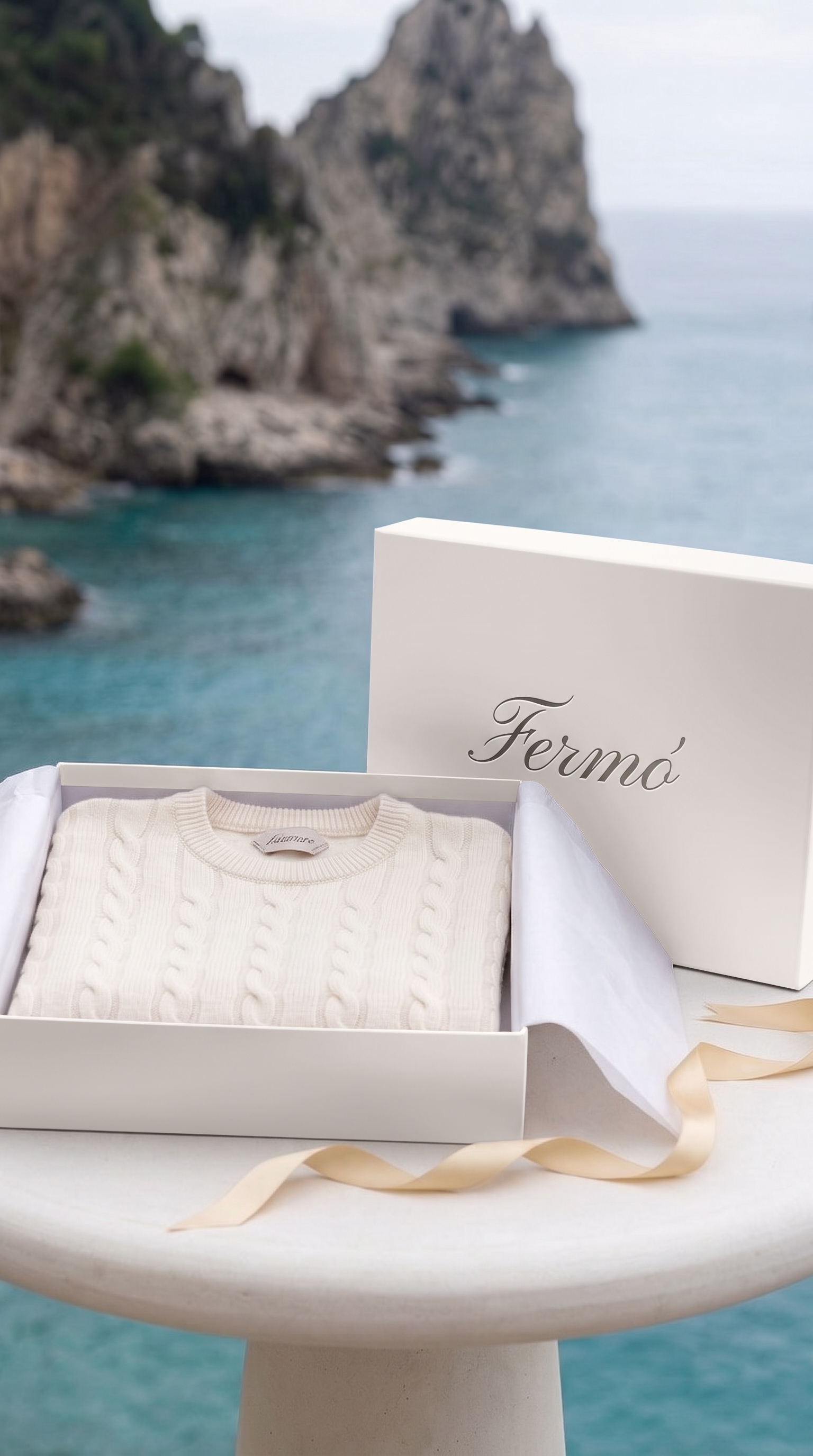 Como Cashmere Crewneck Beige