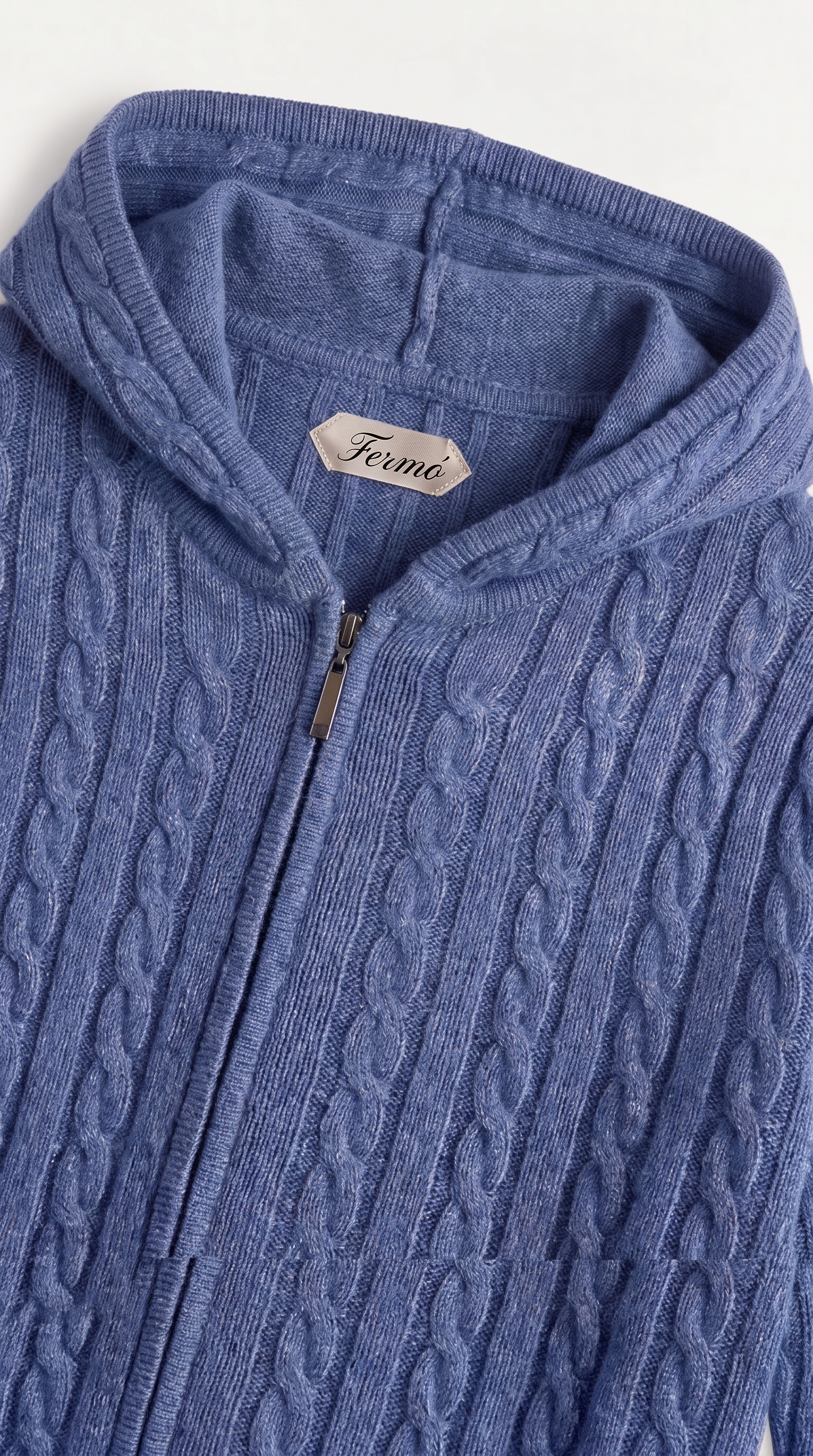 Como Cashmere Hoodie Blue