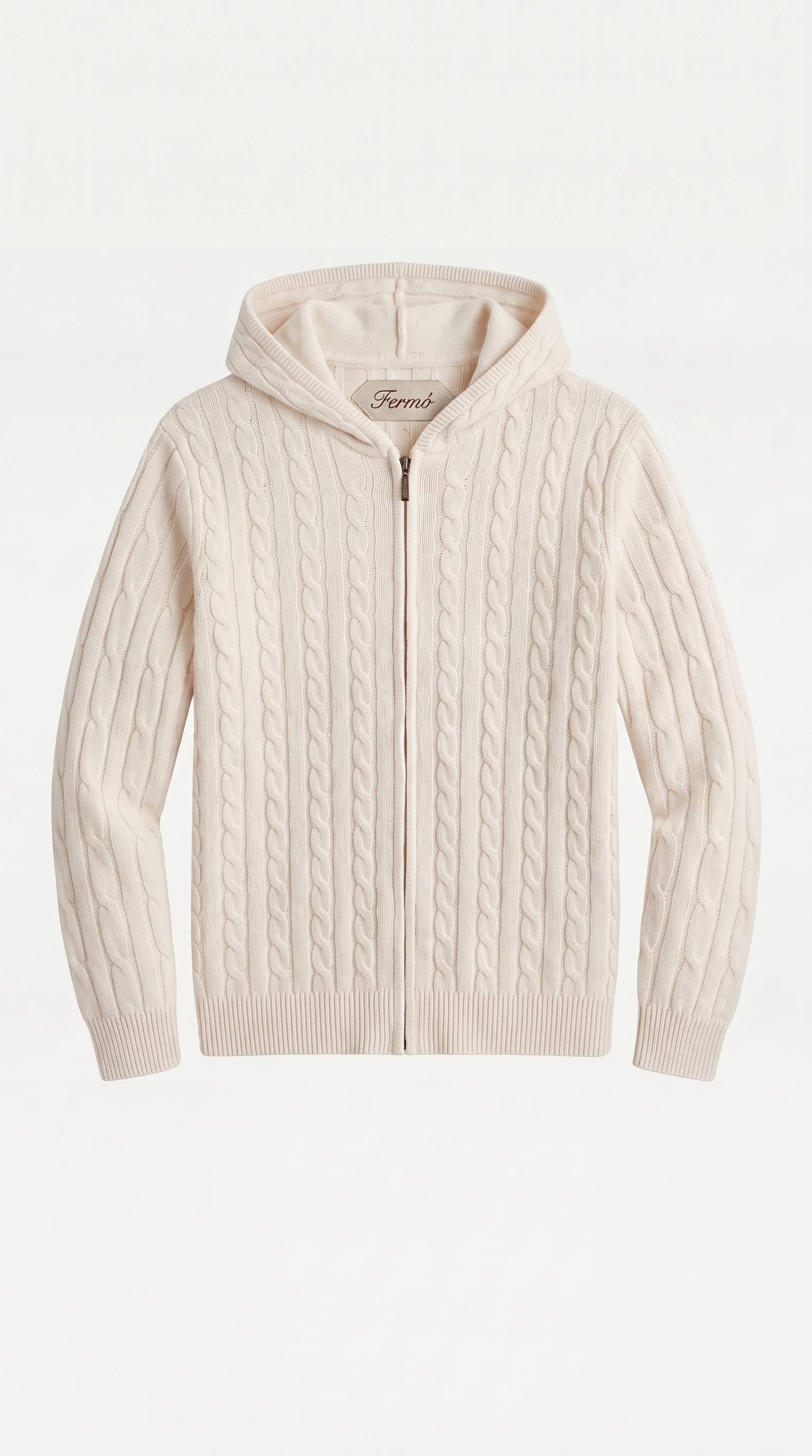 Como Cashmere Hoodie Beige