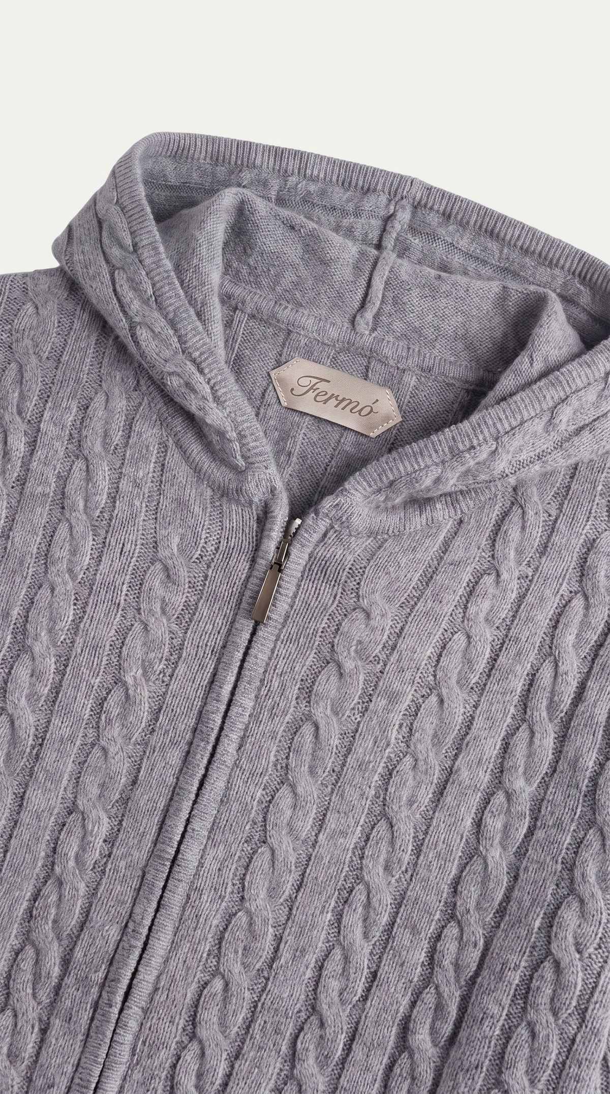 Como Cashmere Hoodie Grey
