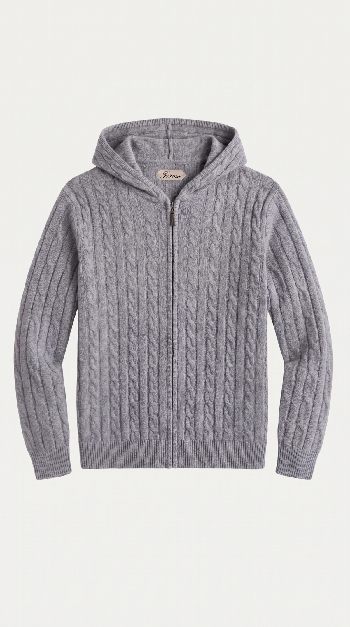 Como Cashmere Hoodie Grey